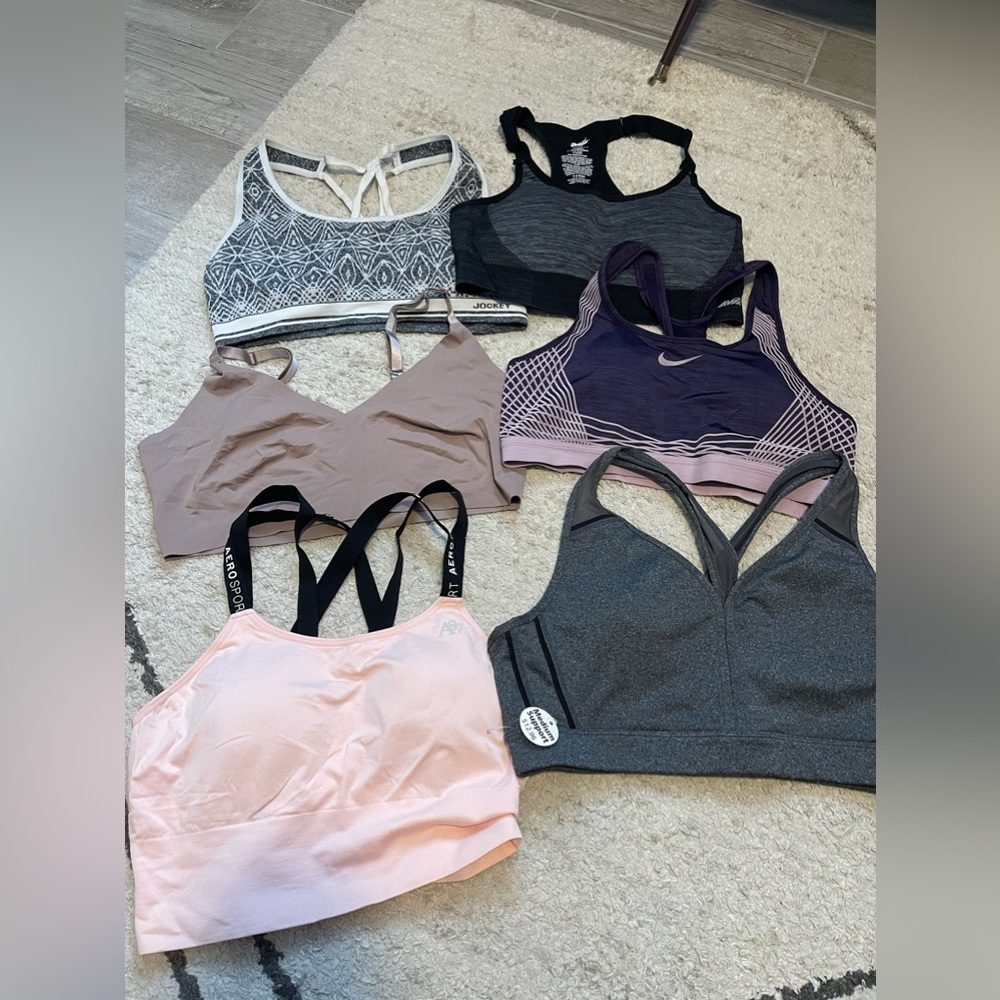 6 piece lot XLG sports bra